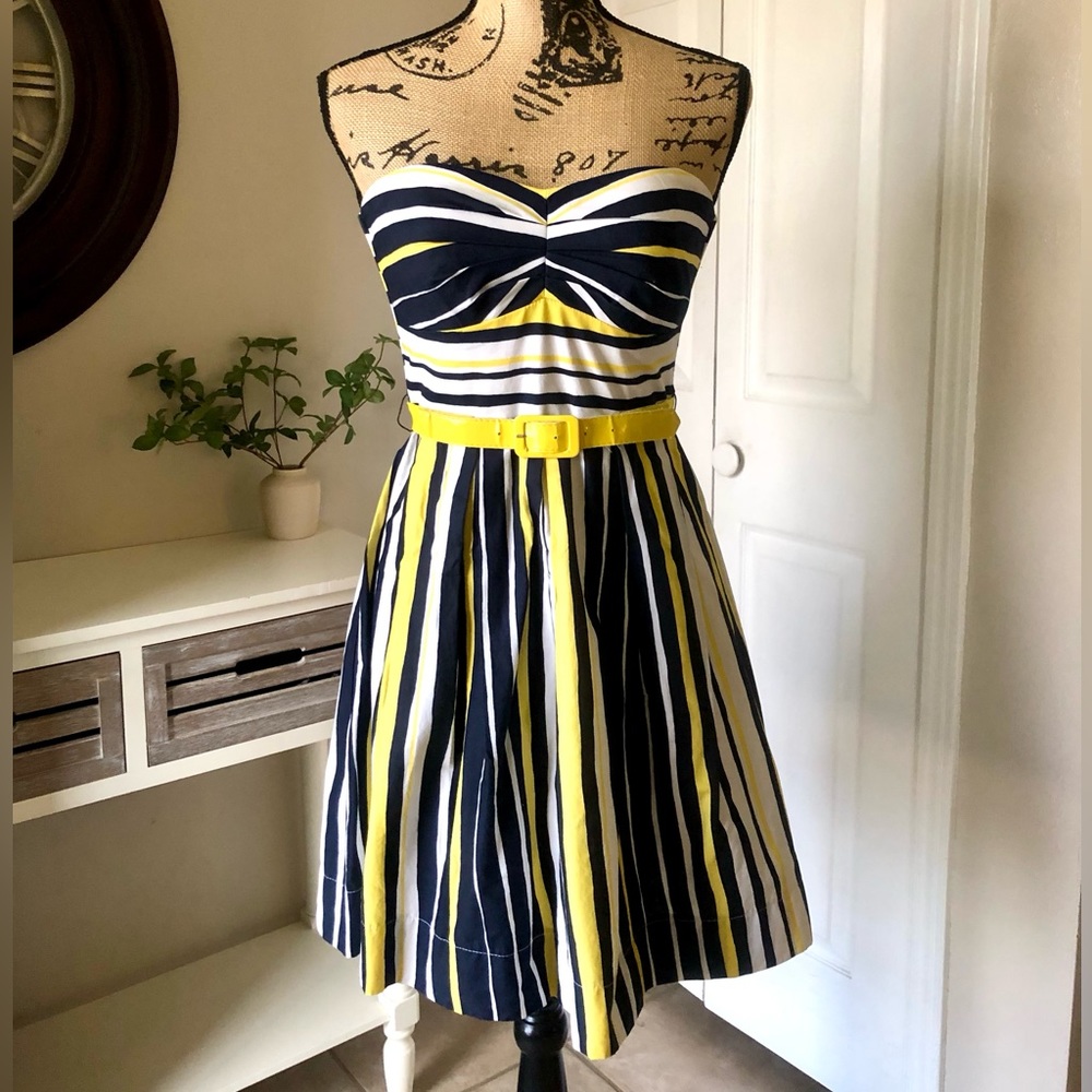 Strapless Striped Dress - Women’s Xs